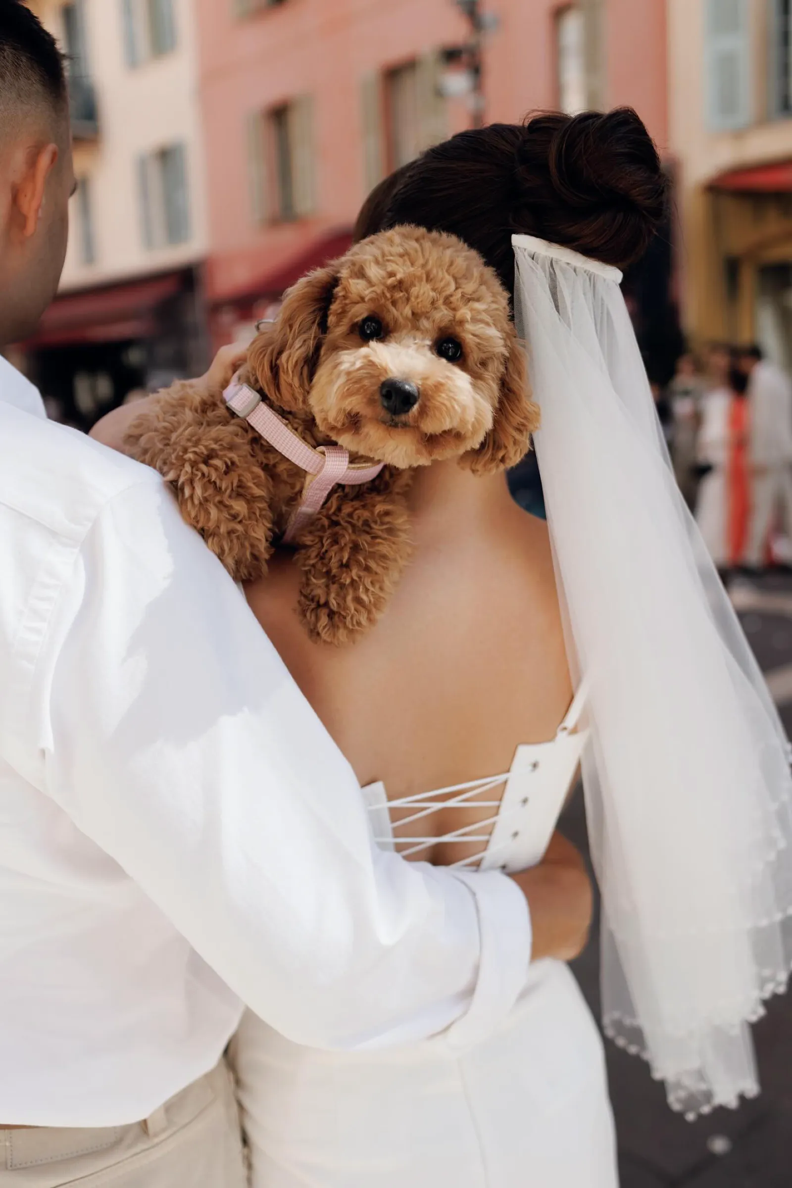 Bridal hairstyle in Cannes by Khrysty Burych, hairstylist Côte d'Azur