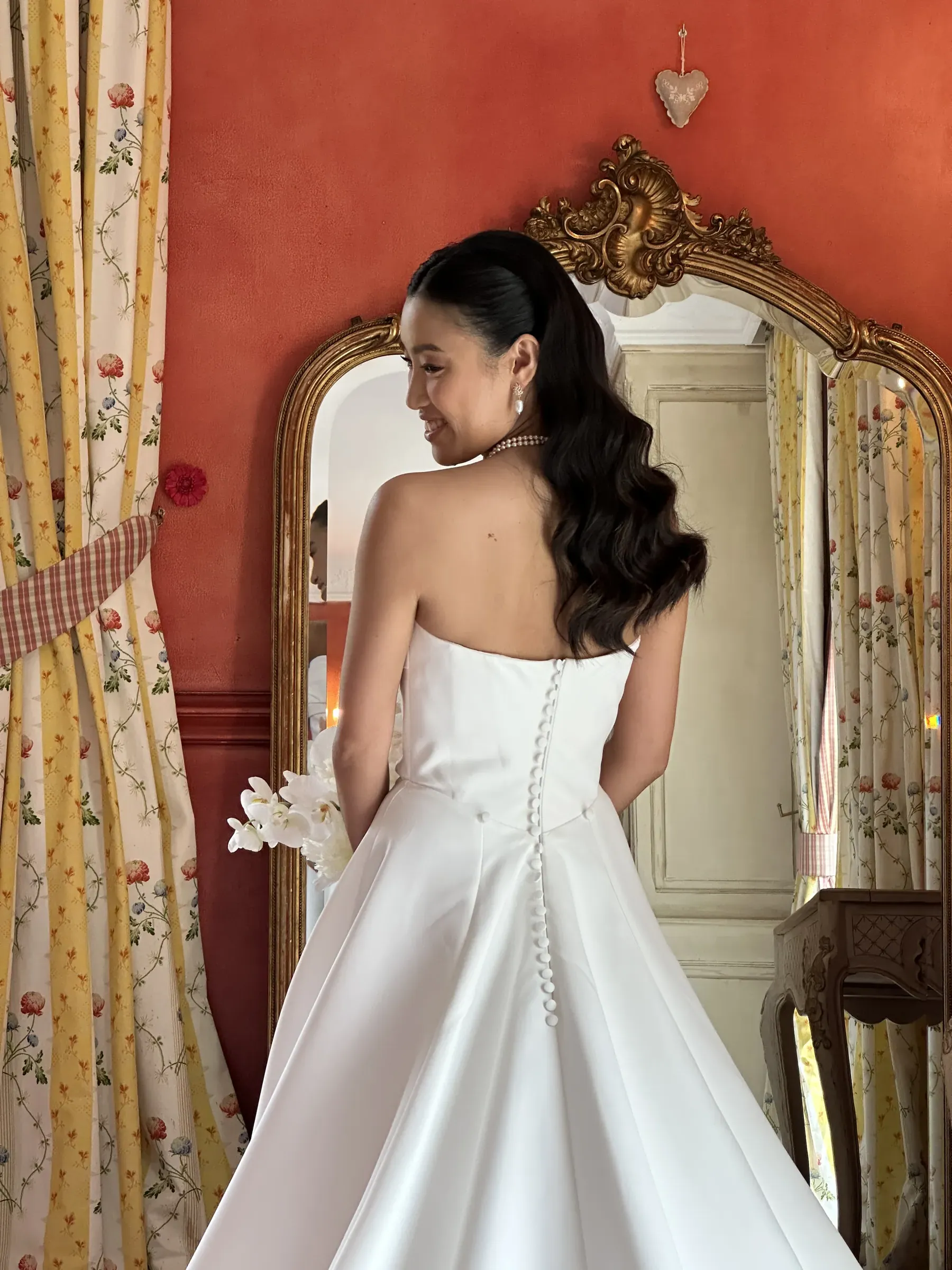 Bridal hairstyle in Saint by Khrysty Burych, hairstylist Côte d'Azur