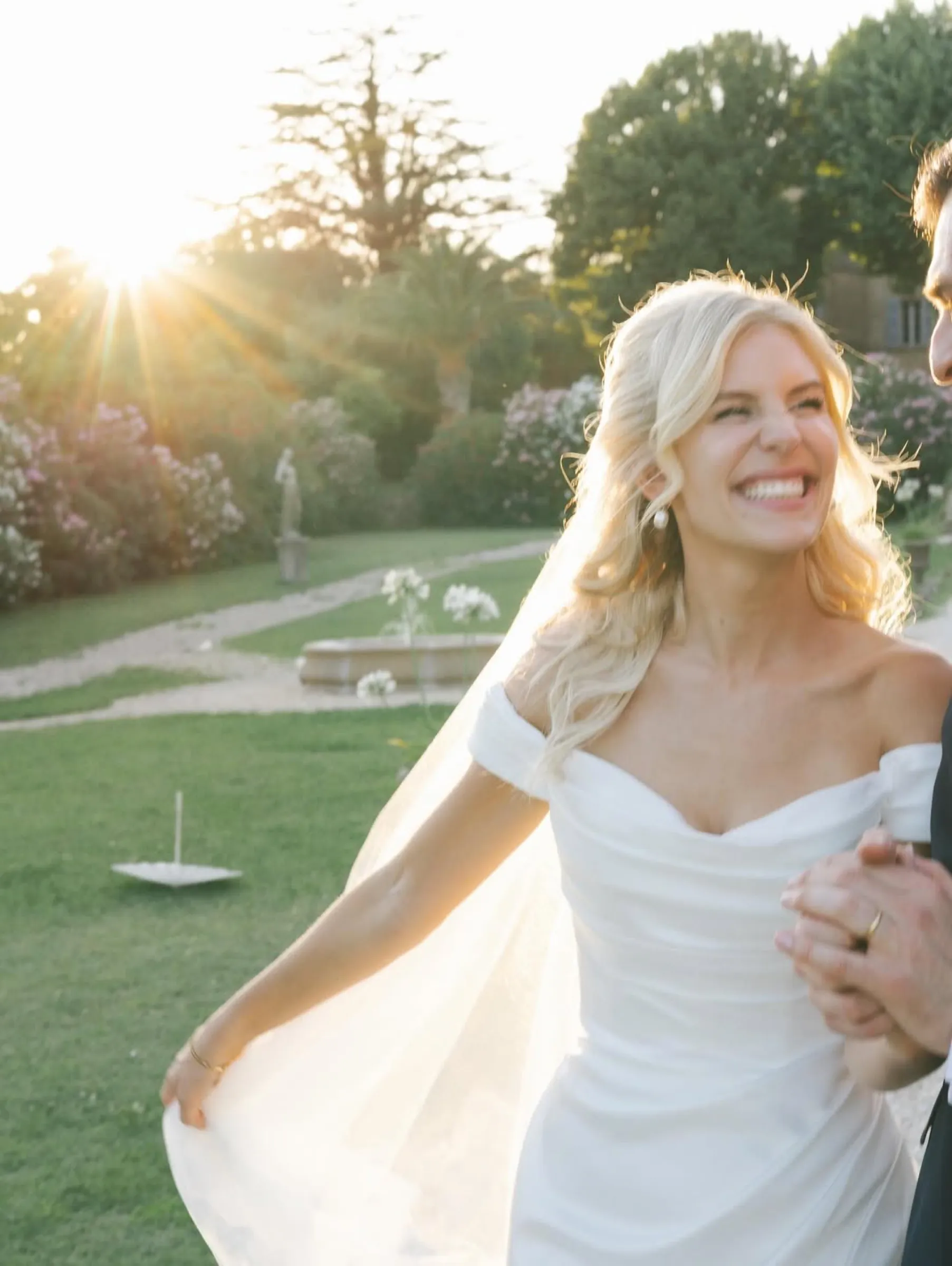 Bridal updo in Saint by Khrysty Burych, hairstylist Côte d'Azur